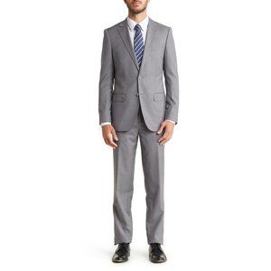 Zanetti Light Gray Porto Suit Pants 36S